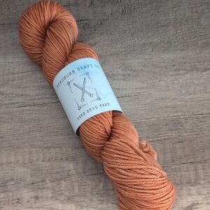 Hand Dyed Yarn in Warm Orange